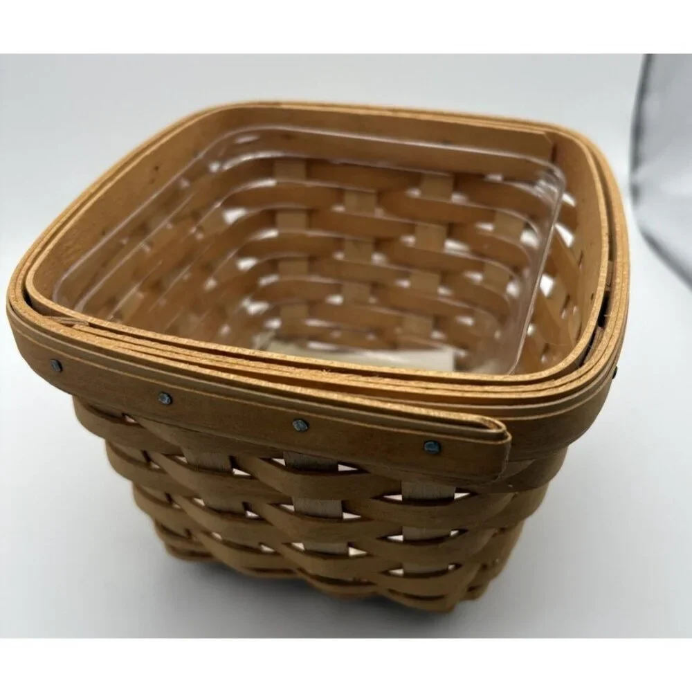 Handwoven Longaberger Basket RARE 5 Signatures Mint Condition Never Used Mint